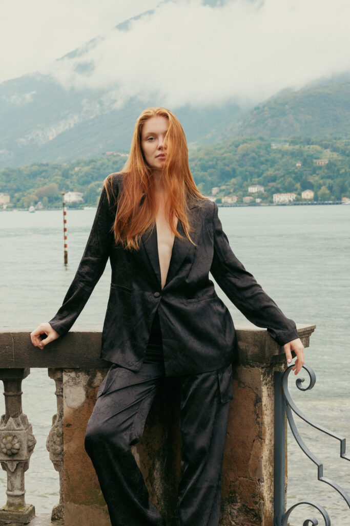 Model Margarita Masliakova of Select Model Milano shot by Megane Brunette, Canadian Fashion and Beauty photographer, in Lake Como, Italy