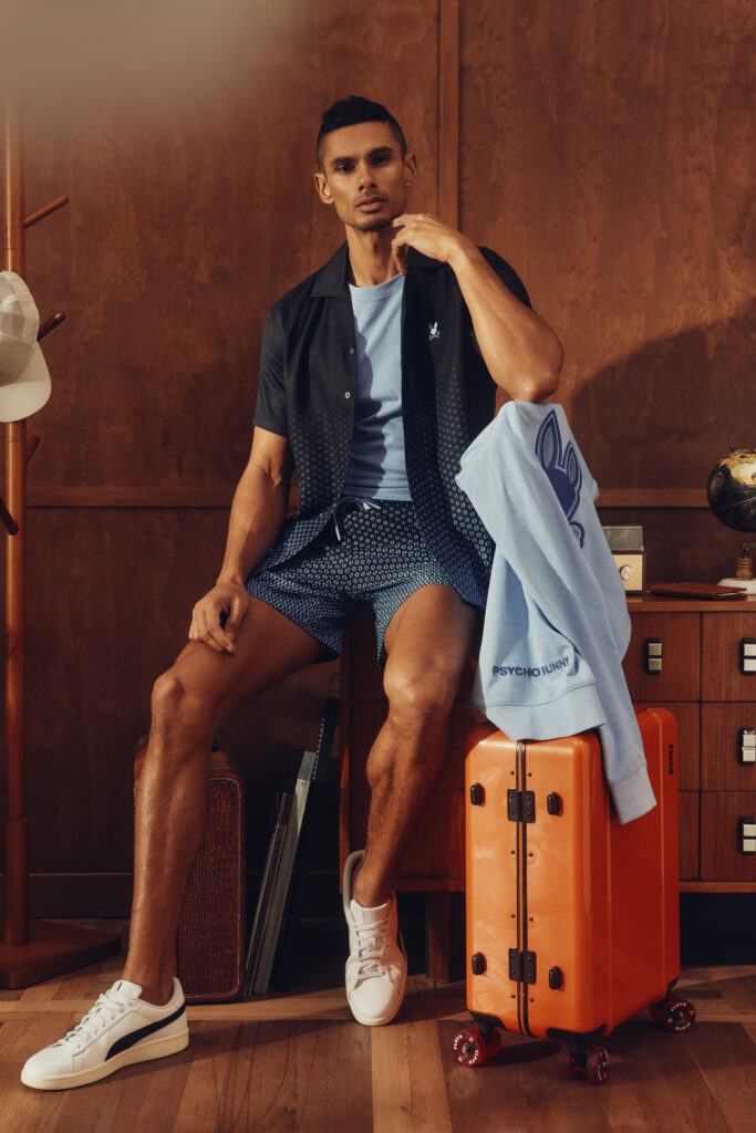 Psycho Bunny SS25 shot by Courtney Wong, retouched by Megane Brunette